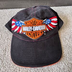 Vintage Y2K Harley Davidson Strap Back Hat